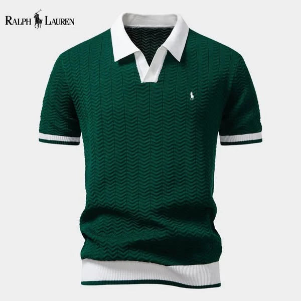 Ralph Ⅼauren® | Prestige Contrast Polo Shirt – Italian Edition Slim Fit (Tight / Tailored)