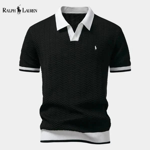 Ralph Ⅼauren® | Prestige Contrast Polo Shirt – Italian Edition Slim Fit (Tight / Tailored)