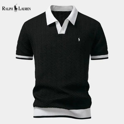 Ralph Ⅼauren® | Prestige Contrast Polo Shirt – Italian Edition Slim Fit (Tight / Tailored)
