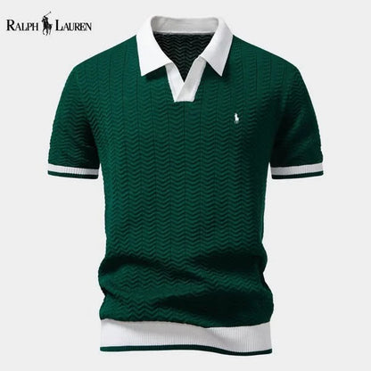 Ralph Ⅼauren® | Prestige Contrast Polo Shirt – Italian Edition Slim Fit (Tight / Tailored)
