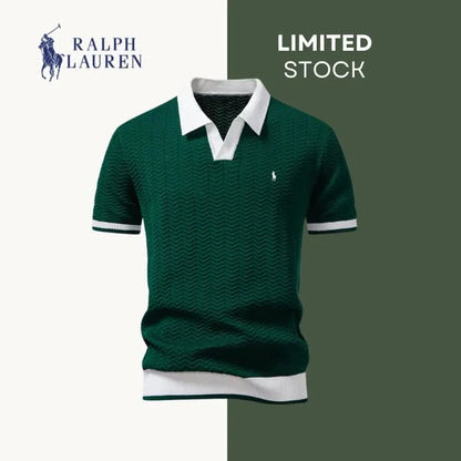 Ralph Ⅼauren® | Prestige Contrast Polo Shirt – Italian Edition Slim Fit (Tight / Tailored)