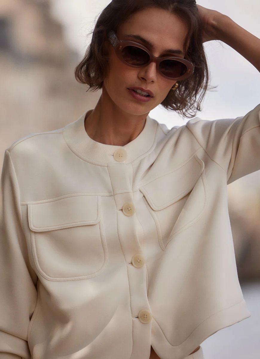 Hartwell Button Through Sweat Jacket